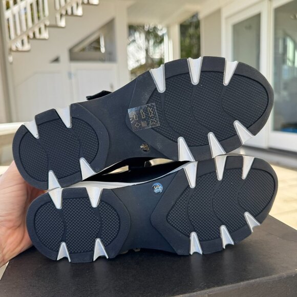 New ALL BLACK MJ Platform Ballet Flats Mary Jane Sneakers Black US 7 / EUR 37 - Picture 7 of 16